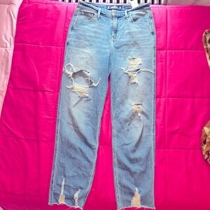 Hollister high rise mom jean